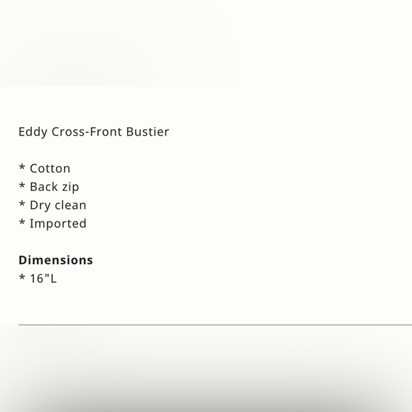 Eddy Cross Front Bustier top - Picture 5 of 5